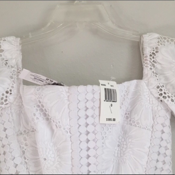 NICHOLAS | Sunflower Lace off Shoulder Dress - Picture 6 of 7